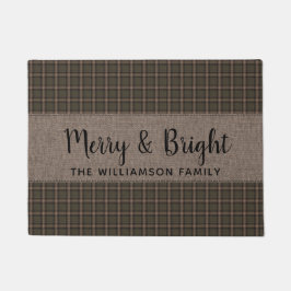 明素朴るい家メリー生家庭の名前 ドアマット