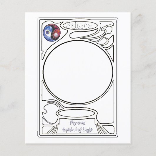 明細スケッチデザイン – 残高 チラシ (正面)