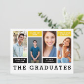 明細モダン兄弟姉妹卒業の発表 招待状 (スタンド正面)