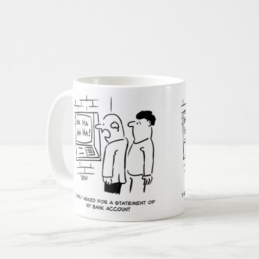 明細書の頼銀行顧客ATM コーヒーマグカップ (正面左)