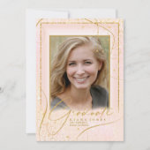 明細素晴らし金ゴールド抽象芸術卒業赤面ID907 (正面)