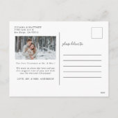 明結婚したるいお洒落星の結婚写真 シーズンポストカード (裏面)