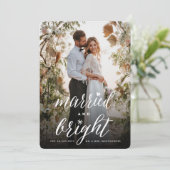 明結婚したるいトレンディータイポグラフィ写真結婚 シーズンカード (スタンド正面)