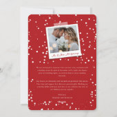 明結婚したるいトレンディータイポグラフィ写真結婚 シーズンカード (裏面)