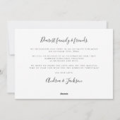 明結婚したるいミスタントーの写真ホリデーカード シーズンカード (裏面)