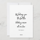 明結婚したるい写ミニマル真 シーズンカード (裏面)