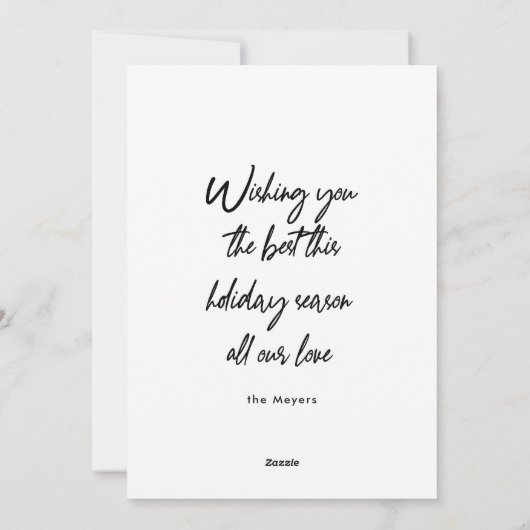 明結婚したるい写ミニマル真 シーズンカード (裏面)