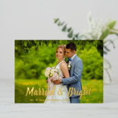 明結婚したるい結婚の写真 箔シーズンカード (立ち正面)