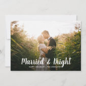 明結婚したるく |カップル初めてのクリスマスの写真 シーズンカード (正面)