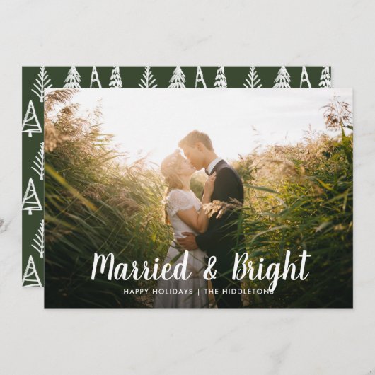 明結婚したるく |カップル初めてのクリスマスの写真 シーズンカード (正面/裏面)