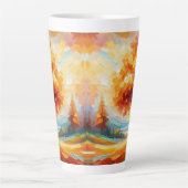 明絵を描るい色の風景–96771 カフェラテマグ (正面)