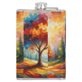 明絵を描るい色の風景–96771 フラスク (裏面)