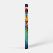 明色彩の鮮やかるい色の象 SAMSUNG GALAXYケース (右側面)