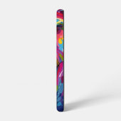 明色彩の鮮やかるい色の象 SAMSUNG GALAXYケース (左側面)