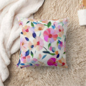 明花フローラ鮮やか植物学カラフル クッション (ブランケット)