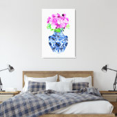 明花瓶 キャンバスプリント (インサイチュ (寝室))