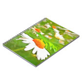 明芸術的るいカラフルホワイトガーデンデイジーv5 ノートブック (左側)