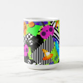 明芸術的るく輝くゼリーはっきりしたハロウィン コーヒーマグカップ (中央)