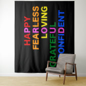 明誇りを持ったるい黒 タペストリー (インサイチュ)