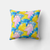 明輝くるいダイヤモンド – 青 – 装飾用クッション クッション (裏面)