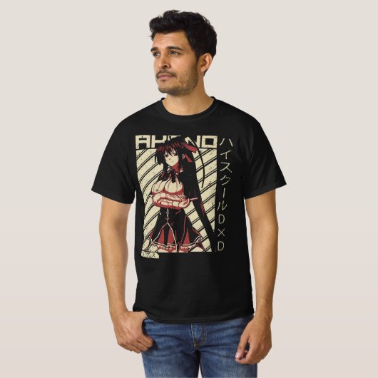 明野姫島高校DXD Wifuアニメシャツ Tシャツ (正面フル)