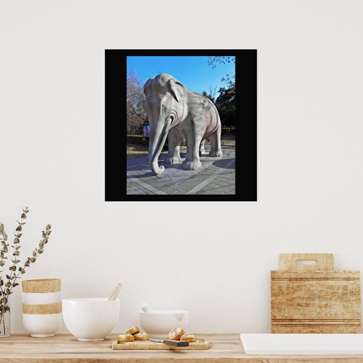 明陵ゾウ ポスター (キッチン)