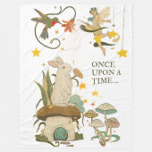 昔々おとぎ話 フリースブランケット (正面)