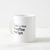 昔々このコーヒーは熱かった コーヒーマグカップ (正面左)