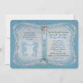 昔々ビーチ結婚式の招待状 招待状 (裏面)