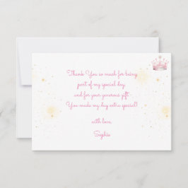 昔々プリンセス誕生日 サンキューカード