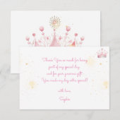 昔々プリンセス誕生日 サンキューカード (正面/裏面)