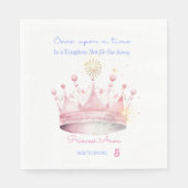 昔々プリンセス誕生日 スタンダードランチョンナプキン (正面)