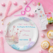 昔々プリンセス誕生日 ペーパープレート (パーティー)