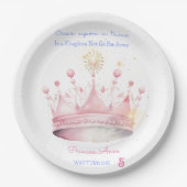 昔々プリンセス誕生日 ペーパープレート (正面)