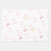 昔々プリンセス誕生日 ラッピングペーパーシート (正面2)