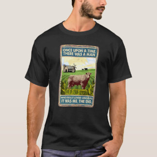 昔々リムーザン種の牛と出会った男 Tシャツ