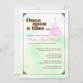 昔々招待状-ピンク 招待状 (正面)