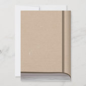 昔々物語の本のベビーシャワーの招待 招待状 (裏面)