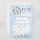 昔々銀製の青い固体 招待状 (裏面)