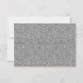昔々銀製の青RSVP 出欠カード (裏面)