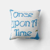 昔々青い枕で クッション (裏面)