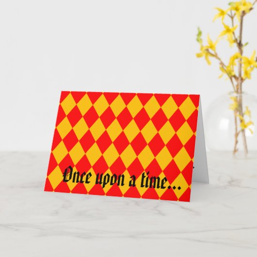 「昔々…」 カード. カード (黄色い花)