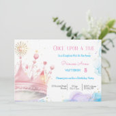 昔々、プリンセス誕生日招待状 シーズンカード (スタンド正面)