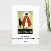 昔々- WPAポスター- カード (裏面)