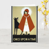 昔々- WPAポスター- カード (黄色い花)