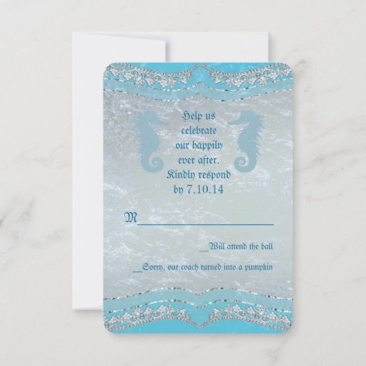 昔々RSVPカードを結婚すること 出欠カード (裏面)