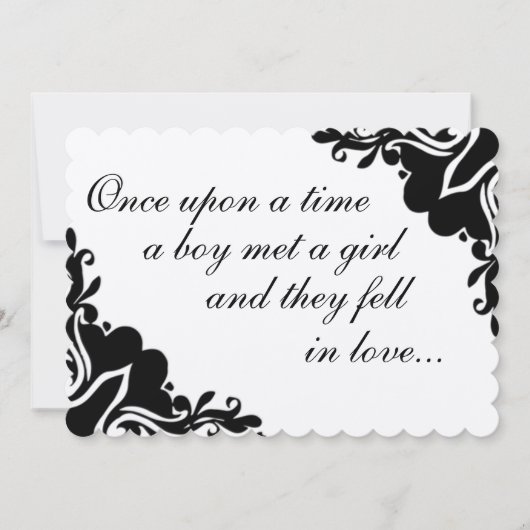 昔あるところで… 結婚式の招待状 招待状 (正面)