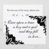 昔あるところで… 結婚式の招待状 招待状 (正面/裏面)