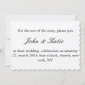 昔あるところで… 結婚式の招待状 招待状 (裏面)