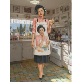 昔ながらの一日 エプロン